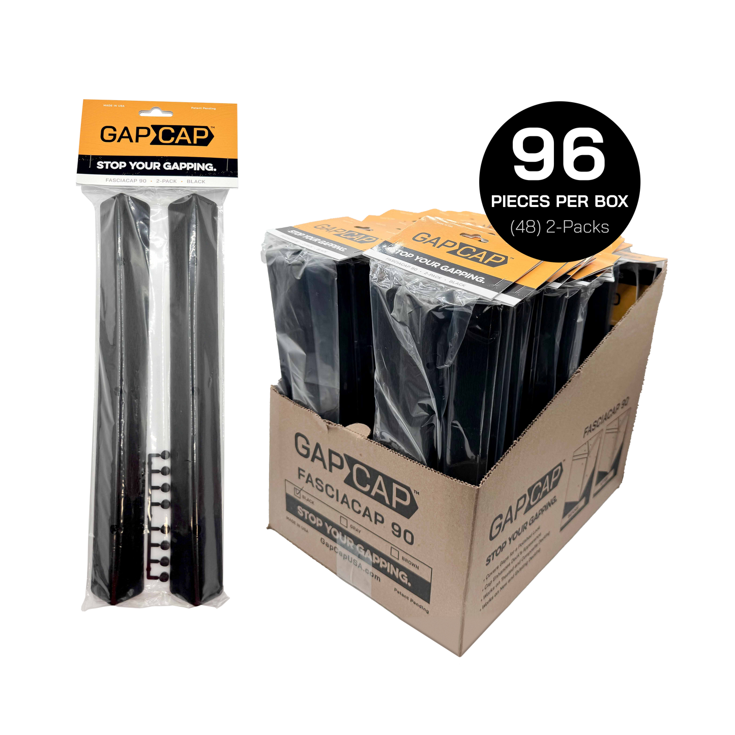 FASCIACAP 90 - BLACK (2-PACK)